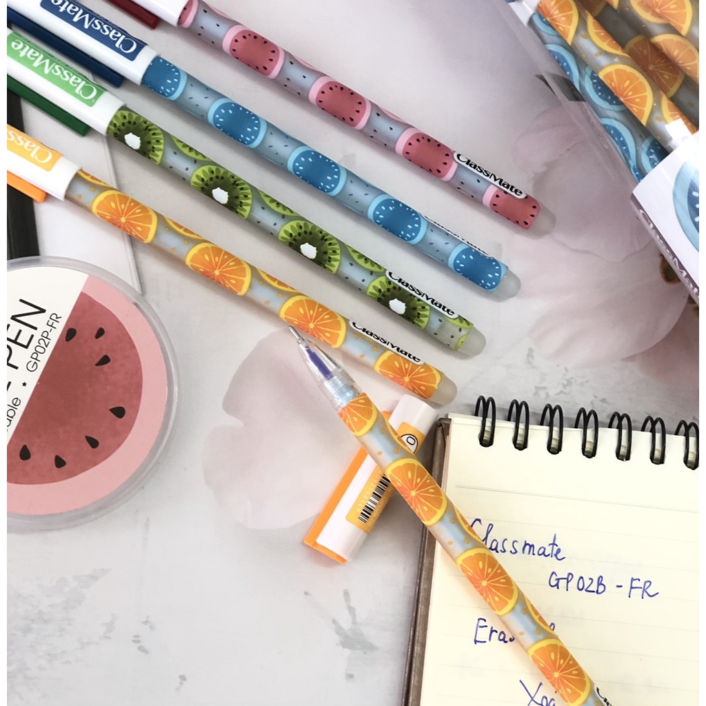 Bút gel xóa được Classmate GP02FR - khơi nguồn sức sống từ Kiwi - vpp Diệp Lạc