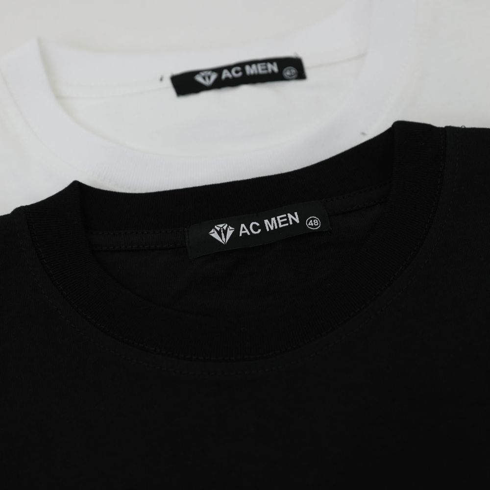 Áo phông nam unisex Áo thun unisex AC MEN basic TEE phom rộng tay lỡ dành cho nam