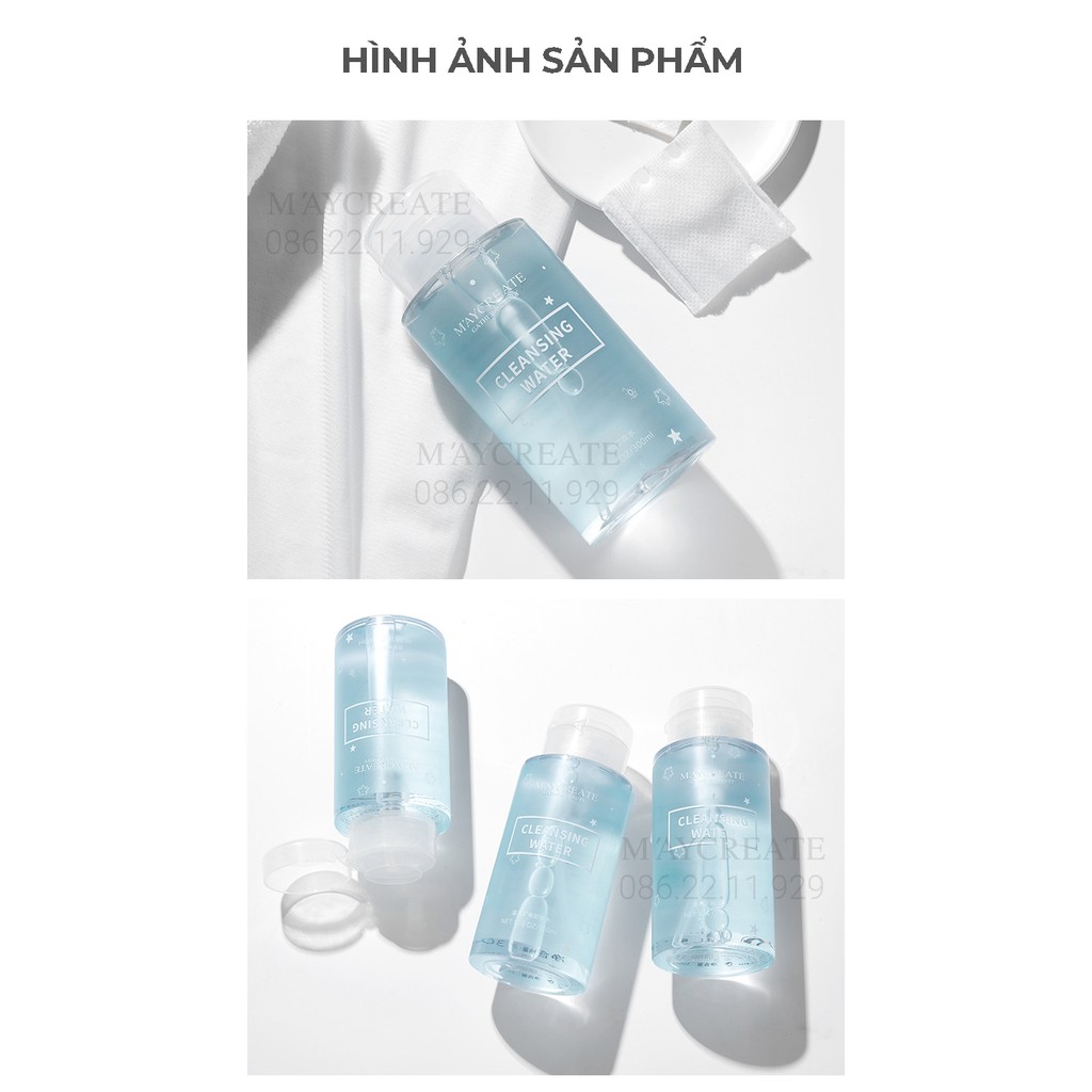 Tẩy Trang Nắp Trắng Maycreate 300ml Hàng Nội Địa Trung. | BigBuy360 - bigbuy360.vn