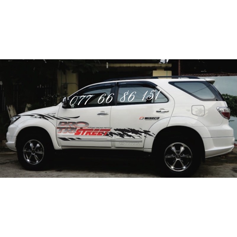 Tem Dán Sườn Xe Fortuner