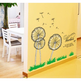 Decal dán tường hoa bồ công anh