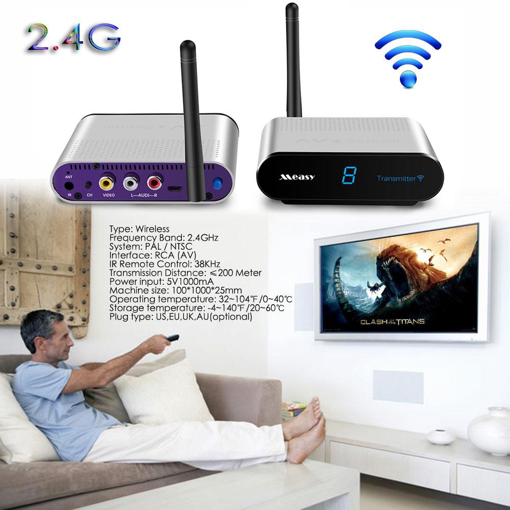 Bộ thu và phát video không dây đo lường AV220 2.4GHz Bộ mở rộng hồng ngoại Bộ điều hợp âm thanh video