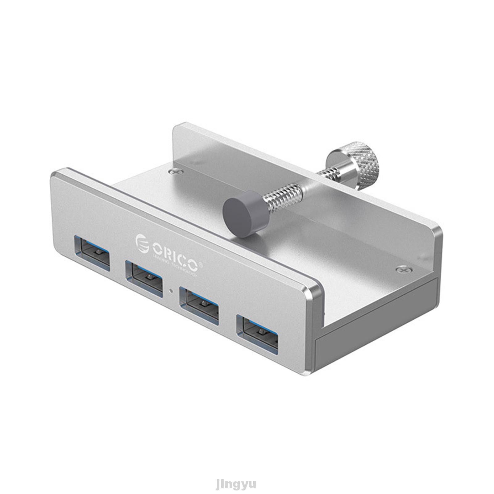 USB 3.0 hub 4 cổng sạc truyền dữ liệu di động với đèn báo LED kẹp hợp kim nhôm cho máy tính xách tay PC