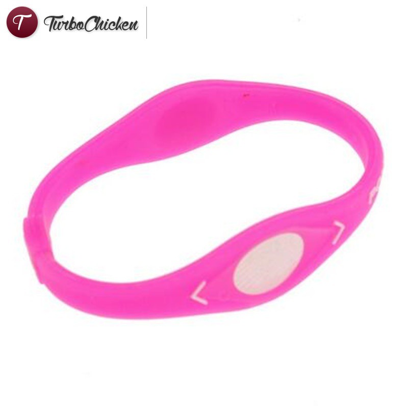 Vòng đeo tay silicone thể thao năng lượng cân bằng sức khỏe ba chiều thời trang