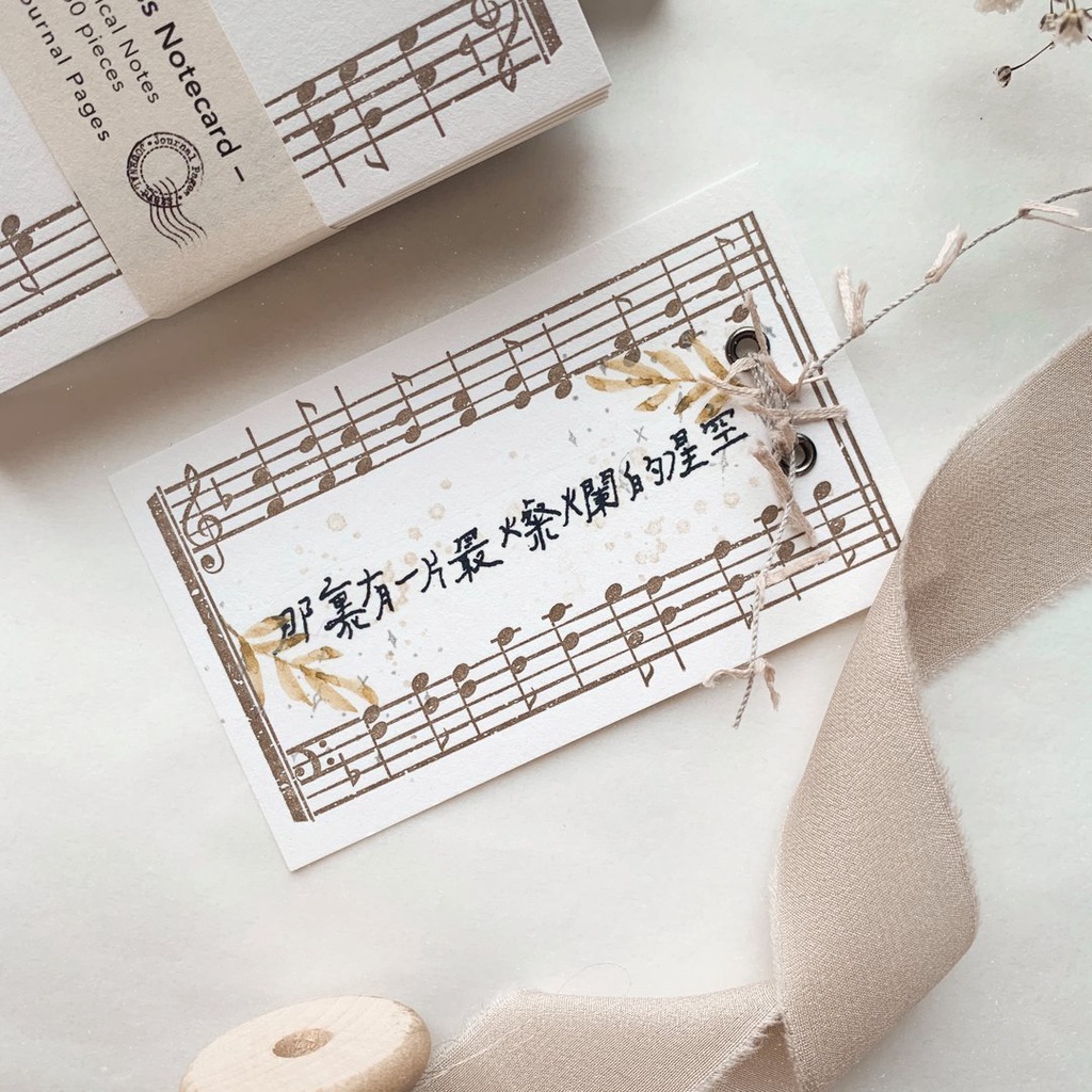Set giấy note ghi chú khuôn nhạc Journal Pages meohime