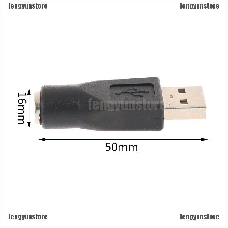 Bộ 3 Đầu Nối Chuyển Đổi Cổng Cắm Ps2 Sang Usb Female