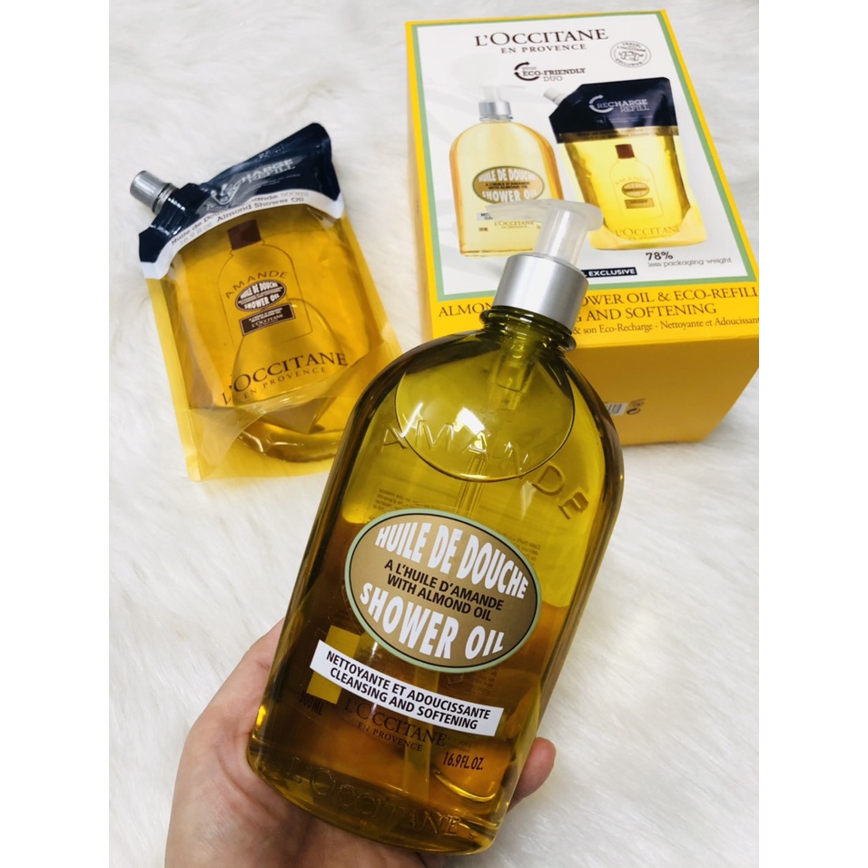 [CÓ BILL] [DATE 2024] LOCCITANE Dầu tắm Hạnh Nhân L'occitane Almond Shower Oil 500ml