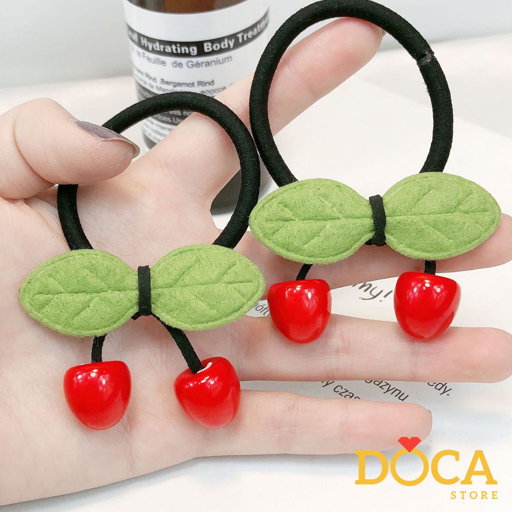 Cột tóc Cherry lá cây dễ thương CT96