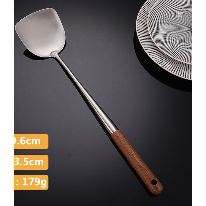 Thìa muôi xẻng xào inox 45cm-48cm