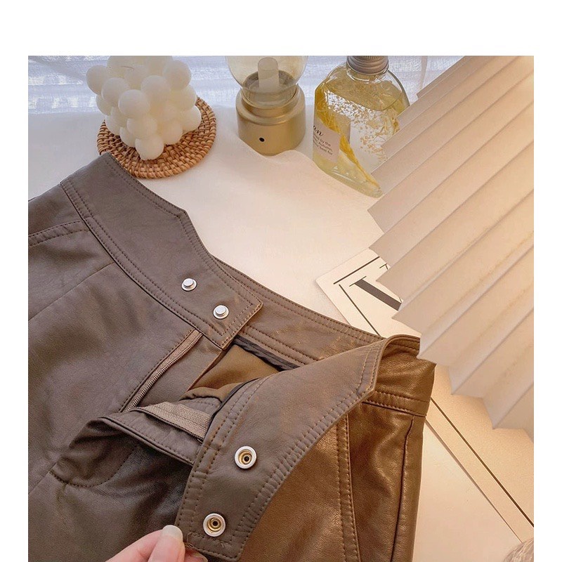 Quần Đùi Da Nữ Lưng Cao hàng Quảng Châu Cao Cấp | BigBuy360 - bigbuy360.vn