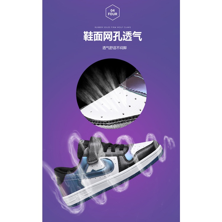 Giày Thể Thao Khóa Dán Thời Trang Xuân Thu Cho Bé Gái