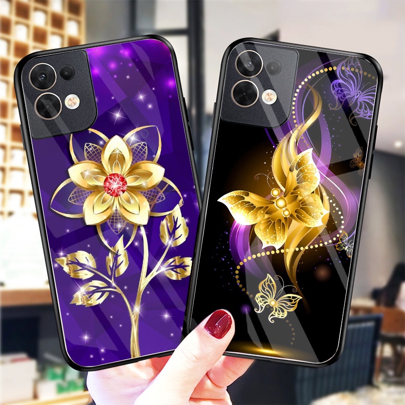 Ốp Lưng OPPO RENO 8 4G, RENO 8 5G, RENO 8Z 5G Ốp kính bóng cao cấp mới nhất