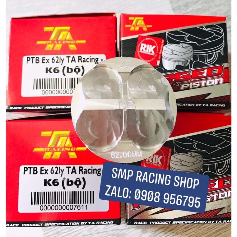 Lòng YCS Ex 62mm chân 27 - piston TA Racing K6