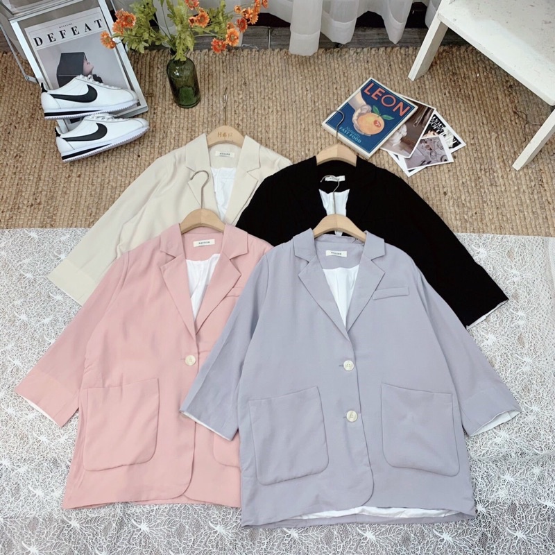Blazer tay lỡ 2 lớp