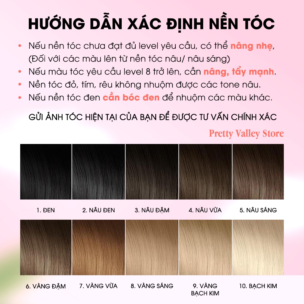 Thuốc nhuộm tóc màu hồng tím sáng MOLOKAI, thuốc nhuộm tóc chứa collagen tảo biển siêu dưỡng - Pretty Valley Store