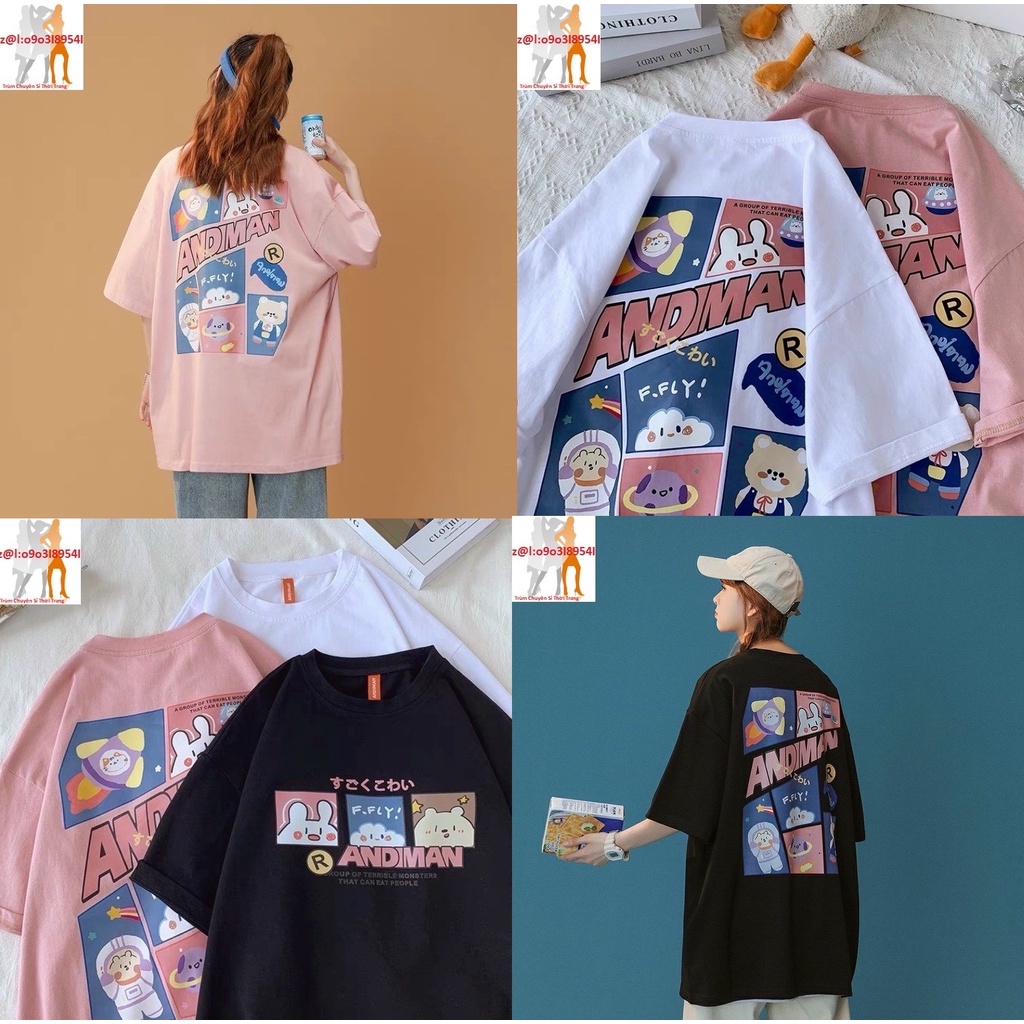 Áo thun unisex nam nữ đều mặc được | AND IMAN sau lưng - Trùm Chuyên Sỉ Thời Trang