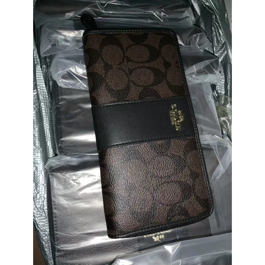 Ví Dài Coach Màu Cổ Điển Phối Khóa Kéo Dành Cho Nữ 54630