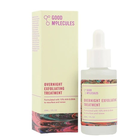 GOOD MOLECULES Overnight Exfoliating Treatment tẩy da chết hoá học sáng da, đều màu da 30ml fullbox