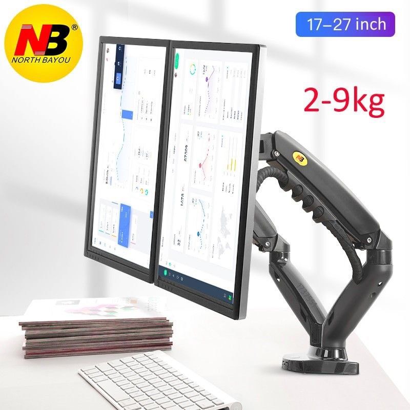 Giá treo hai màn hình NB F160  - Xoay 360 độ - Dual Arm Monitor