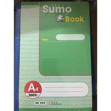 Lốc 5 cuốn Sổ may gáy SUMO 200tr , Ả4 giấy đẹp