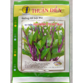 Hạt giống mồng tơi đỏ 10gr