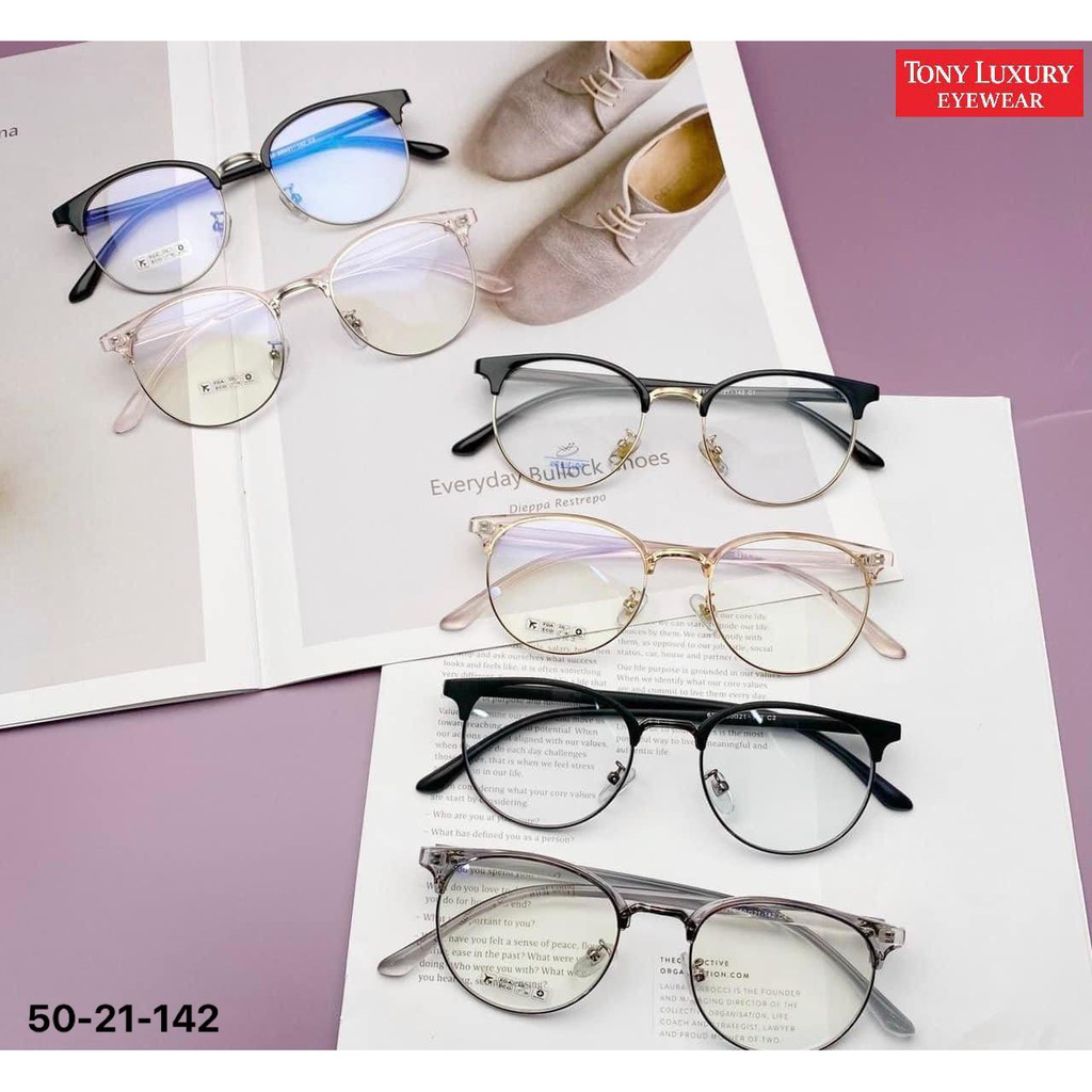 Gọng Kính Cận Tròn Tony Luxury Eyewear 50-21-142 - Nhận cắt Tròng Cận Viễn Loạn | BigBuy360 - bigbuy360.vn