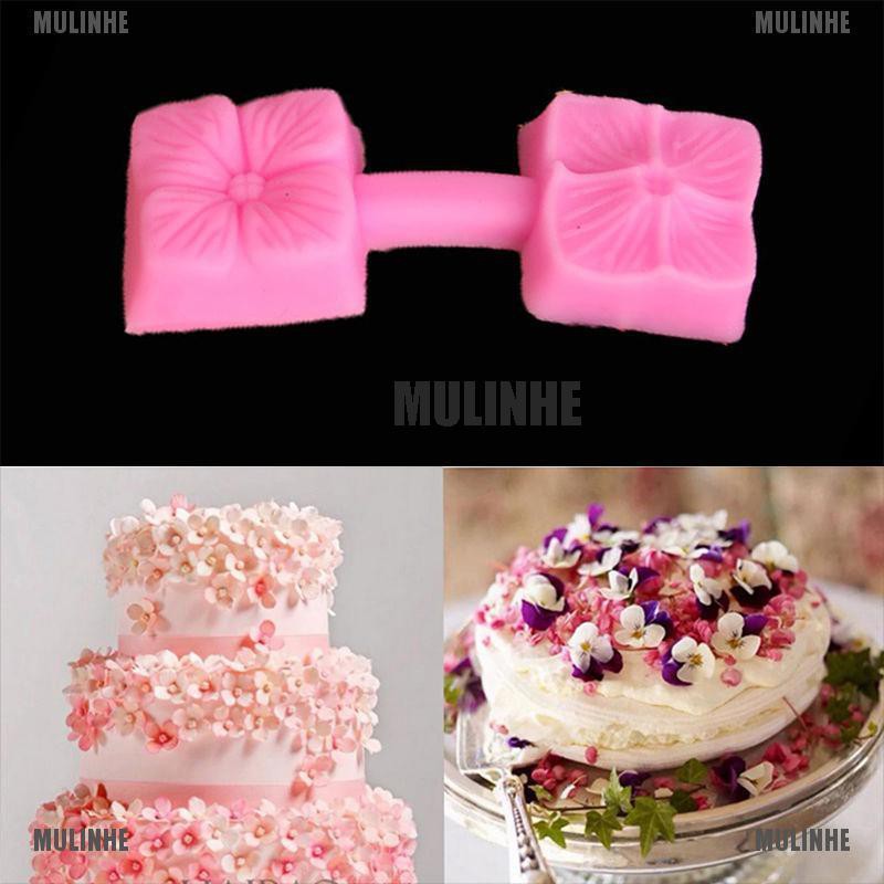 Khuôn Silicone Tạo Hình Hoa Hồng 3D Trang Trí Bánh