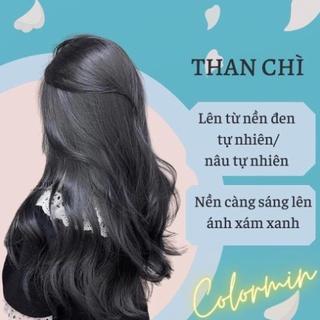 Thuốc nhuộm tóc màu than chì | không cần tẩy tóc