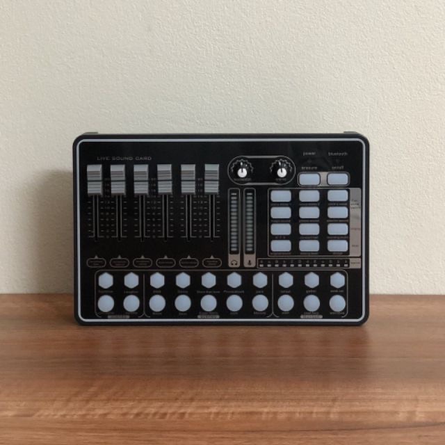 Thiết bị thu âm livestream hát karaoke online sound card H9  có bluetooth Bh 6 tháng