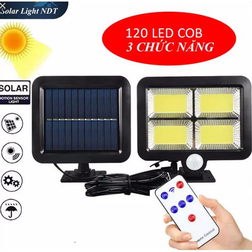 [LOẠI TỐT] Đèn năng lượng mặt trời cảm ứng chuyển động 100 LED 120 LED siêu sáng