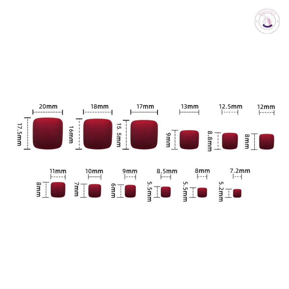 Set 24 Móng Chân Giả Đính Đá Thời Trang Cho Nữ