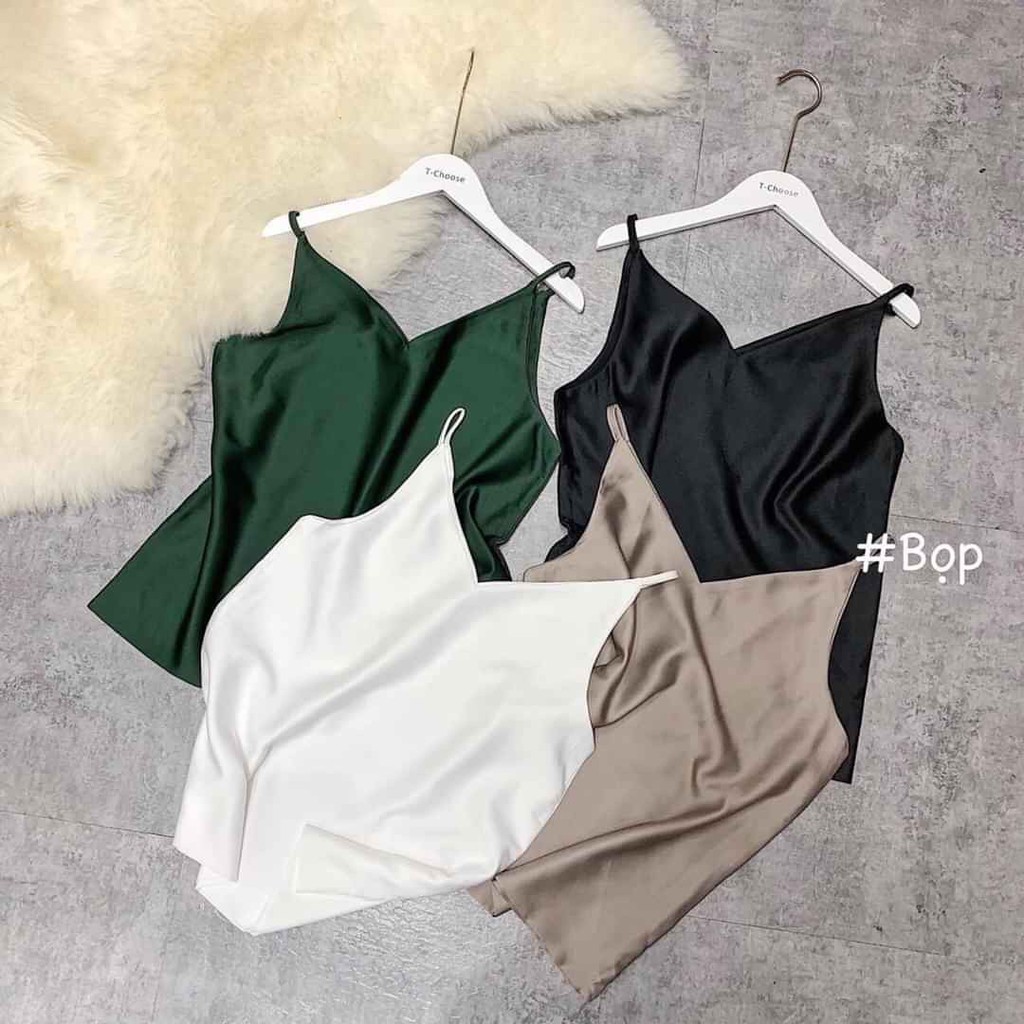 [Mã FAMAYWA giảm 10K đơn 50K] Áo hai dây lụa nhiều màu