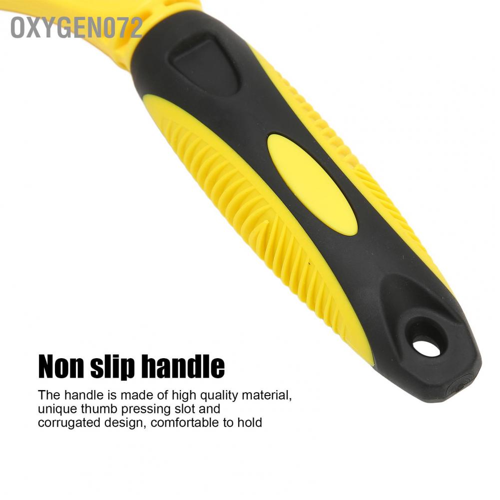 Oxygen072 Pet Deshedding Brush Ergonomic Prevent Slipping Easy Cutting Grooming Tool for Pets and Dogs
