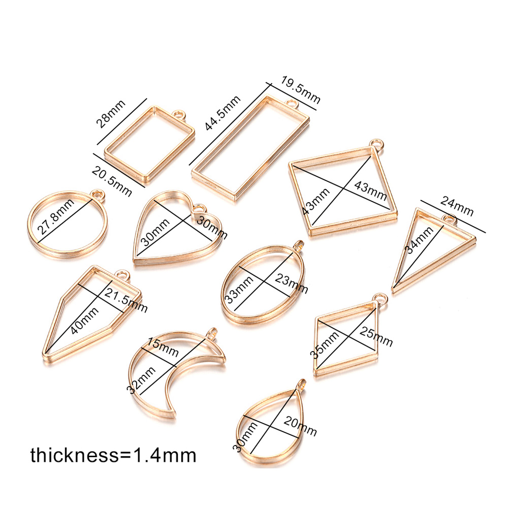 Set 11 khuôn tự trang trí đồ trang sức thủ công