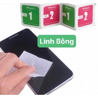 1k 1 bộ lau giấy lau màn hình điện thoại, ipad, kính, Máy tính bảng, ống kinh...