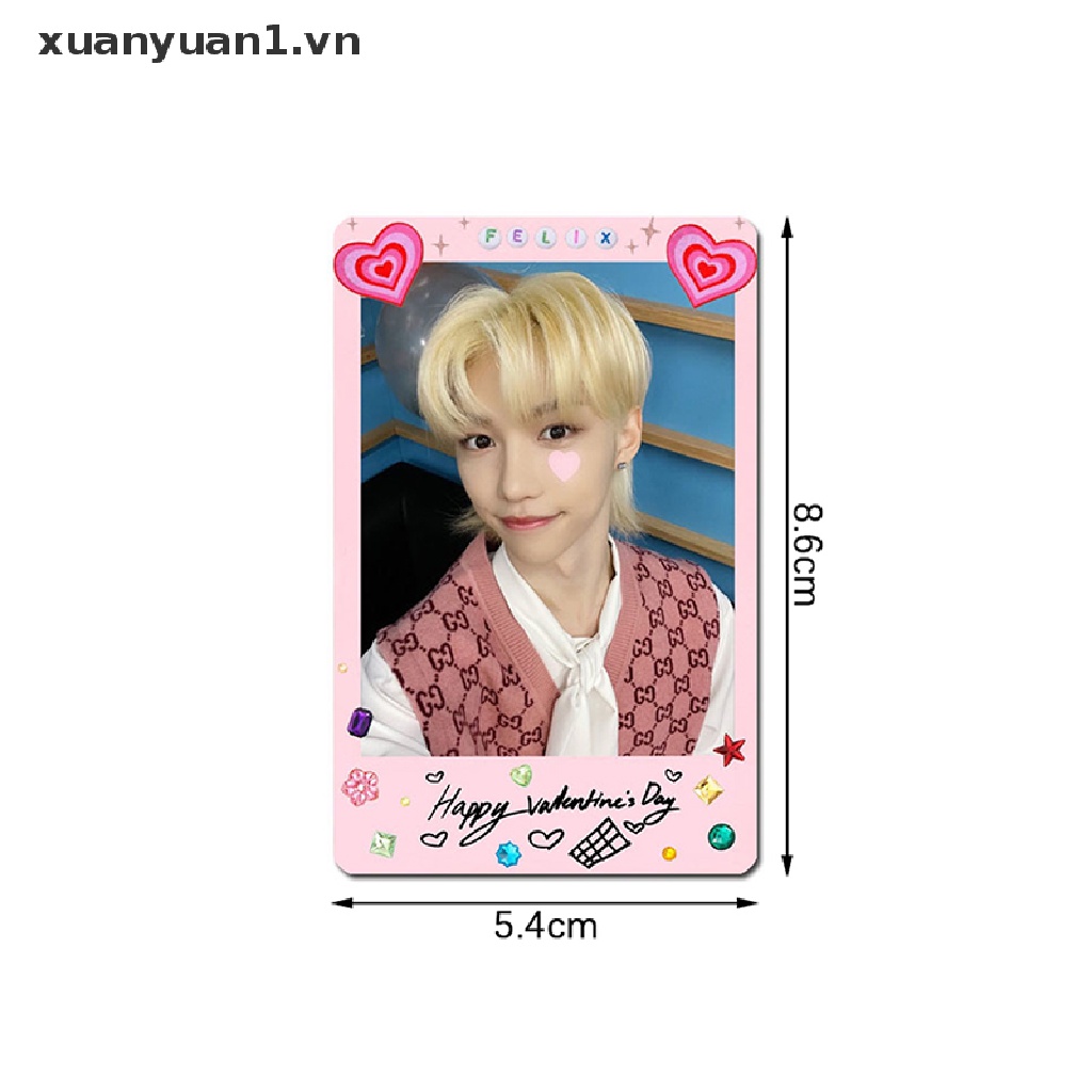 Set 8 Tấm Thẻ Ảnh Lomo Hình Nhóm Nhạc Kpop STRAY KIDS