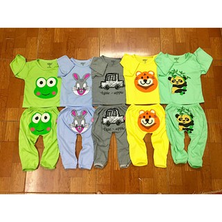5 bộ cotton in hình thú
