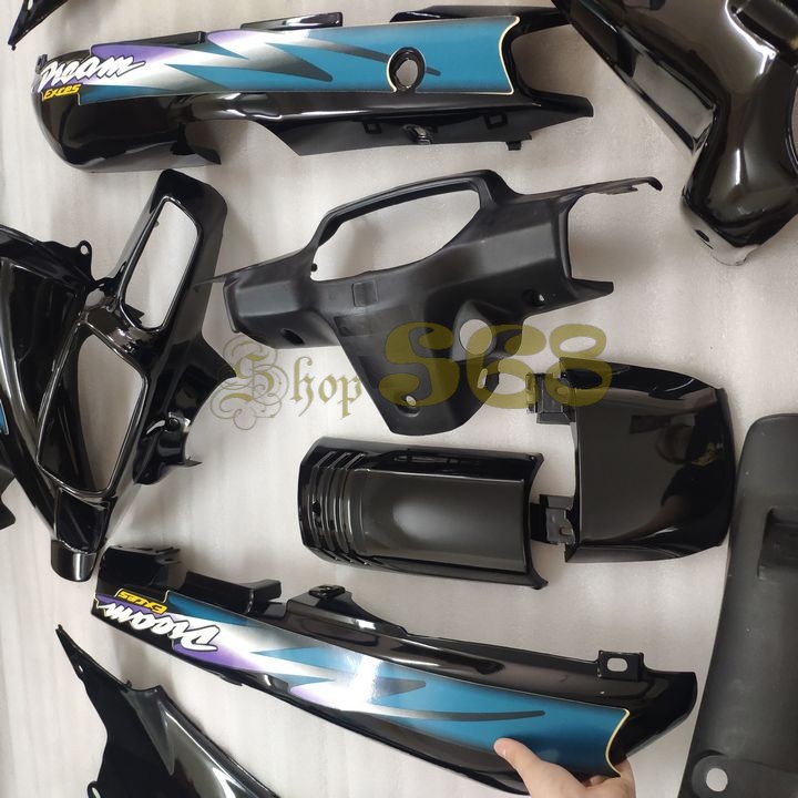 Bộ dàn áo xe Dream lùn màu Đen  Bộ nhựa ABS nguyên sinh xe Dream 3 cao cấp -S1351