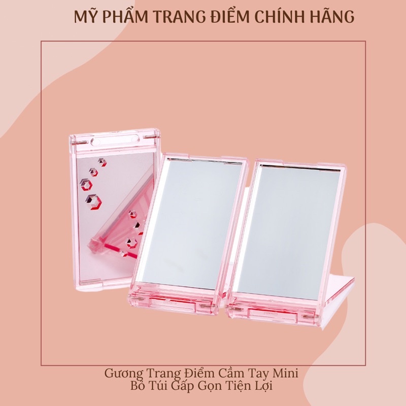 Gương Trang Điểm Cầm Tay Mini Bỏ Túi Gấp Gọn Tiện Lợi - Makeup Mirror