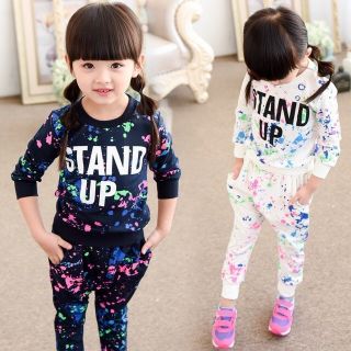 Bộ phun sơn thun da cá dày ấm áp mùa đông, mua đồ bộ thu đông cho bé ở đâu