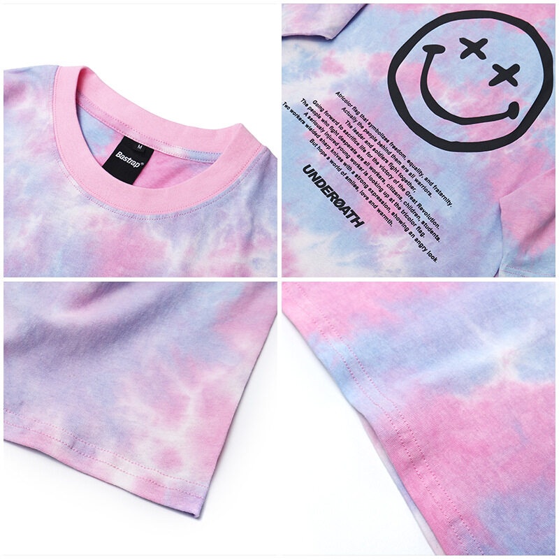 Áo thun AOKANG tay ngắn in họa tiết mặt cười độc đáo thời trang cho nam