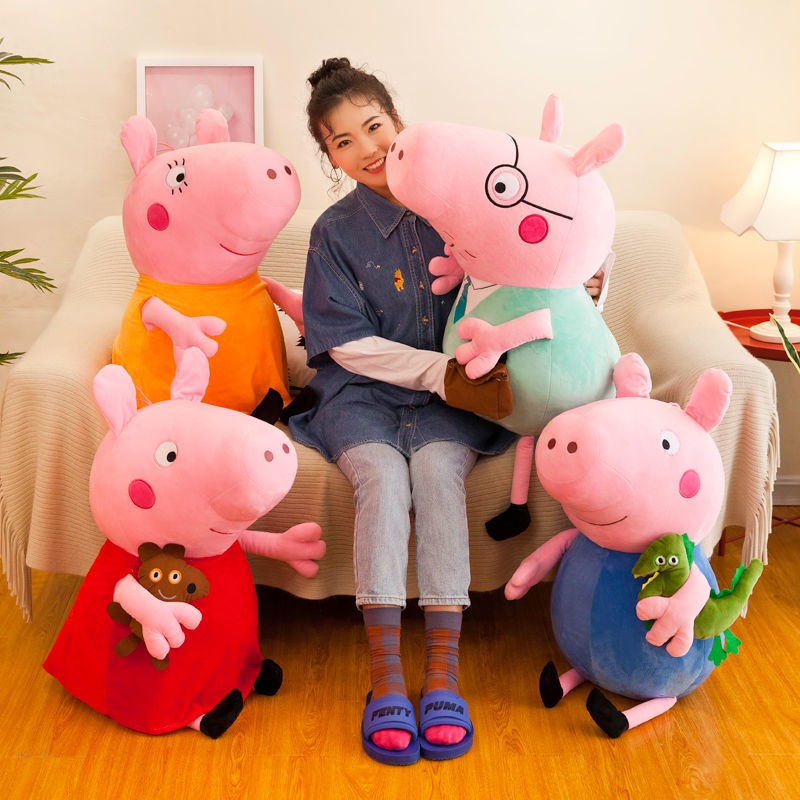 Thú Nhồi Bông Hình Heo Peppa 20cm Dễ Thương Cho Bé