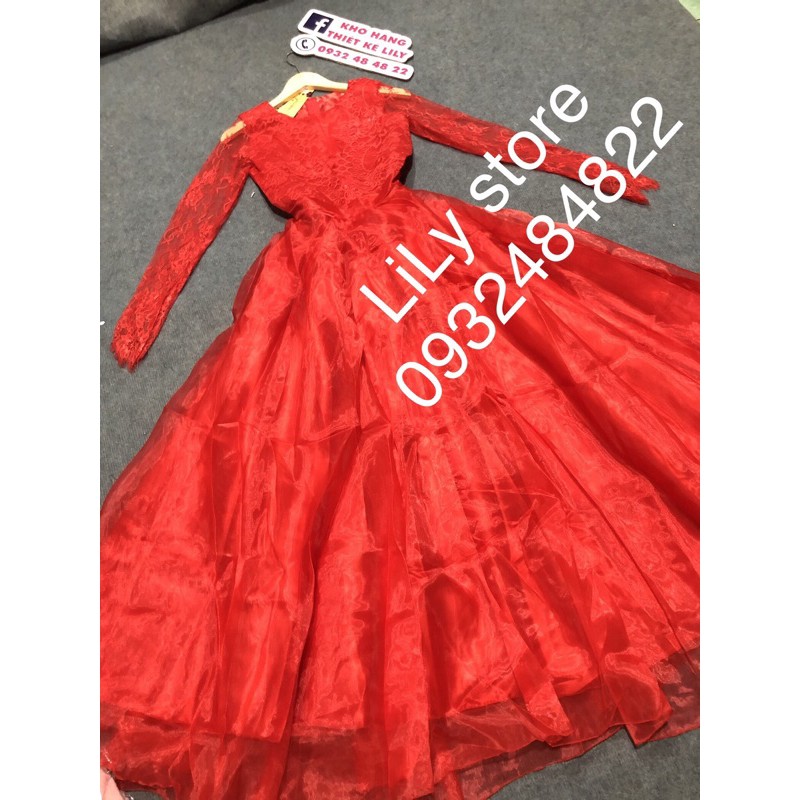 ẢNH VÀ VIDEO THẬT 1000% . ĐẦM DẠ HỘI TAY DÀI