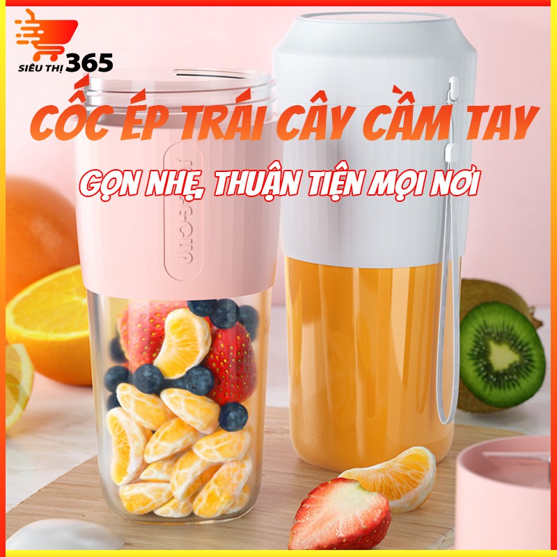 [Mã ELHA22 giảm 6% đơn 300K] Máy xay sinh tố mini cầm tay 2 lưỡi thông minh 350ml đa năng bảo hàng 12 tháng MX02