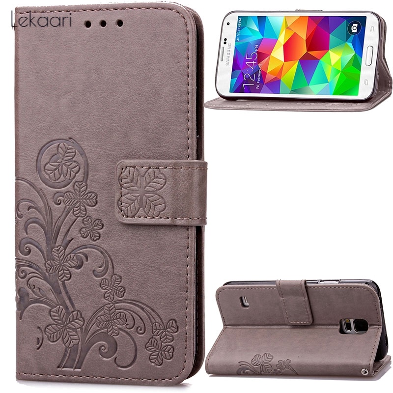 Lekaari Ốp lưng điện thoại dạng ví da lật dành cho Samsung Galaxy S20 Ultra S10 S9 Plus S5 S4