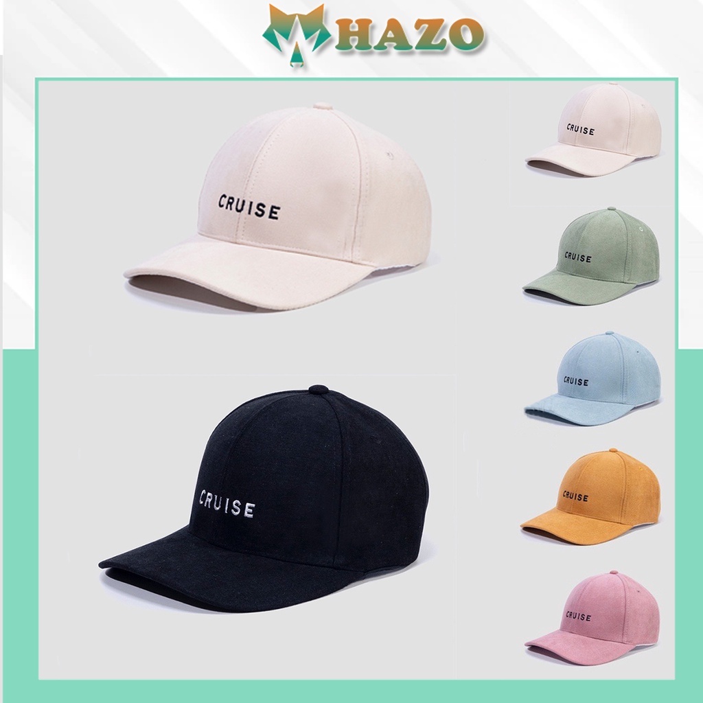 Mũ Lưỡi Trai Nón Kết Thêu Chữ Nhiều Kiểu Cruise Ground Unisex Nam Nữ - Hazo