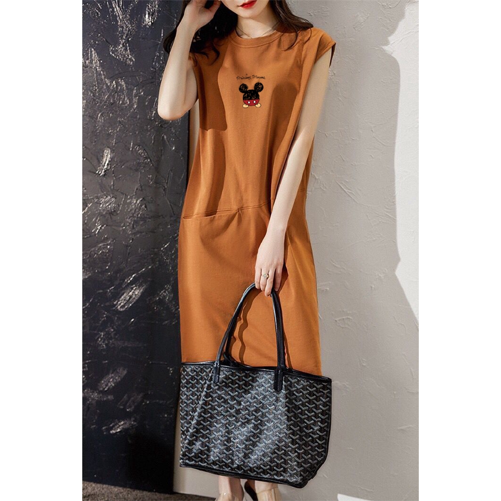 Đầm Sát Nách Dáng Dài Form Rộng Thời Trang Dành Cho Nữ | BigBuy360 - bigbuy360.vn