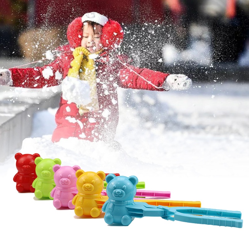 Khuôn Làm Lâu Đài Tuyết / Quả Cầu Tuyết Hình Gấu Dành Cho Trẻ Em