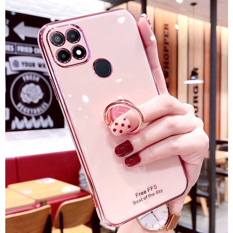 ỐP LƯNG SILICON XIAOMI Redmi 9C, REDMI 10A KÈM IRING SANG TRỌNG