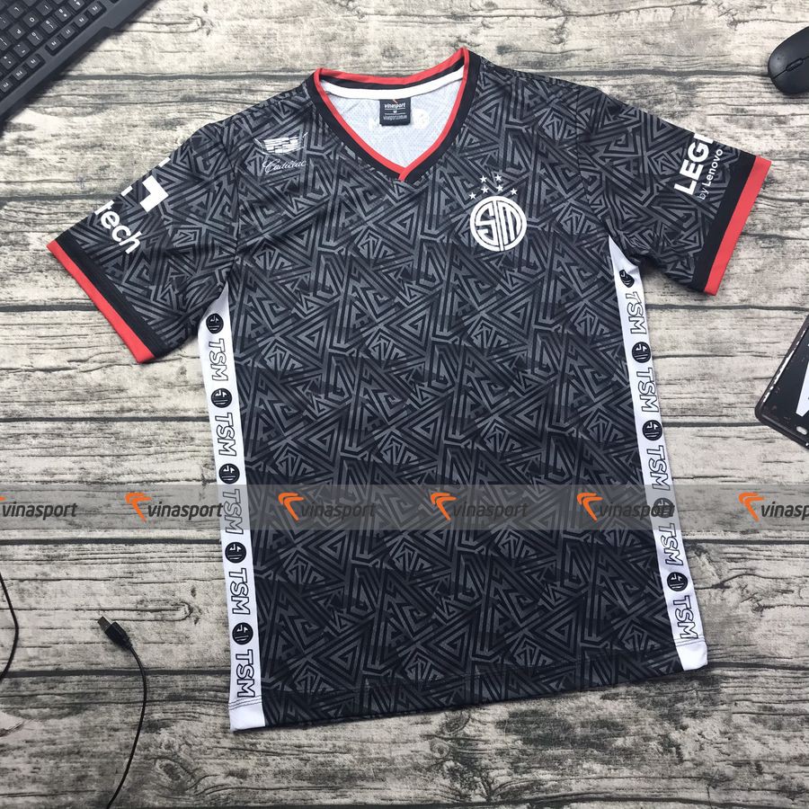 Áo thun game thi đấu Esports TSM Official Đen 2021
